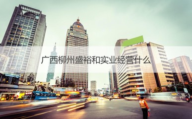 广西柳州盛裕和实业有限责任公司待遇